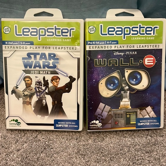 LEAPFROG LEAPSTER STAR WARS & WALL E learning games - Picture 1 of 5